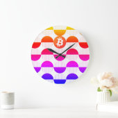 Bitcoin Designer Große Wanduhr (Zuhause)