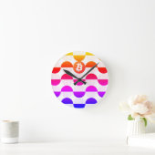 Bitcoin Designer Runde Wanduhr (Zuhause)