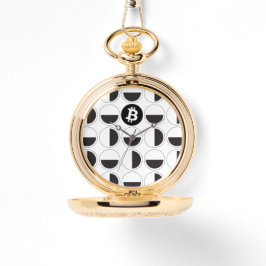 Bitcoin Designer Schwarz & Weiß Armbanduhr