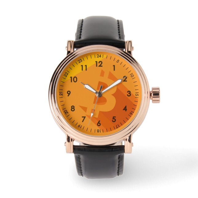 Bitcoin Designer Watch Armbanduhr (Vorderseite)