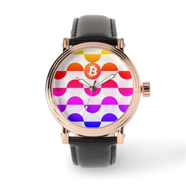 Bitcoin Designer Watch Armbanduhr (Vorderseite)