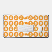 Bitcoin Desk Mat Schreibtischunterlage (Tastatur & Maus)