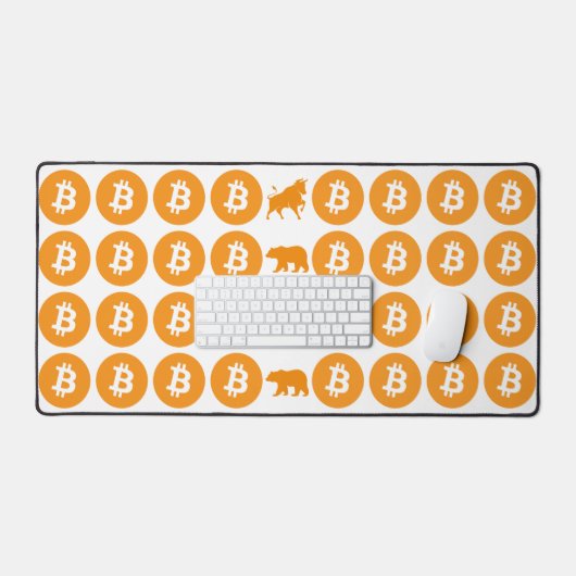 Bitcoin Desk Mat Schreibtischunterlage (Tastatur & Maus)