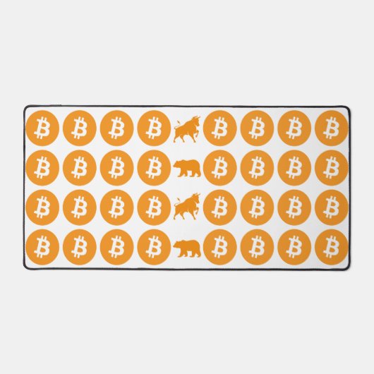 Bitcoin Desk Mat Schreibtischunterlage (Vorderseite)