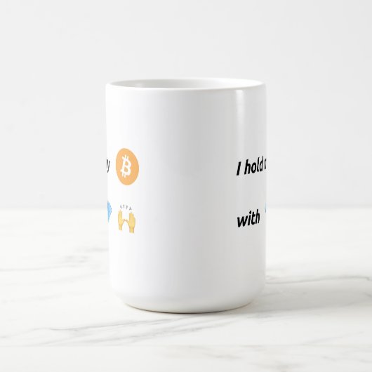 Bitcoin Diamond Hands Kaffeetasse (Mittel)