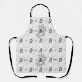 Bitcoin Digital Cryptowährung Gelddesign Schürze (Vorderseite)