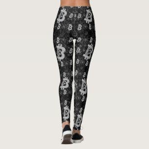 Bitcoin Digital Kryptowährungsgeld schwarz Leggings