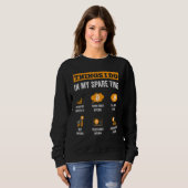 Bitcoin Dinge, die ich in meiner Freizeit tun lust Sweatshirt (Vorne ganz)