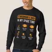 Bitcoin Dinge, die ich in meiner Freizeit tun lust Sweatshirt (Vorderseite)