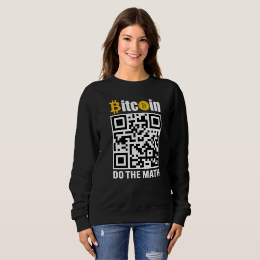 Bitcoin Do The Math BTC Crypto Mens Saying Sweatshirt (Vorne ganz)