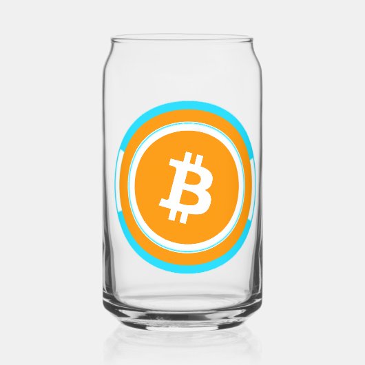 Bitcoin Dosenglas (Vorderseite)