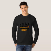 Bitcoin-Evolution des Geldes BTC Kryptowährung Ho T-Shirt (Vorne ganz)