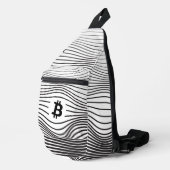 Bitcoin Force (Weiß) Crossbody Bag (Rechte Ecke)