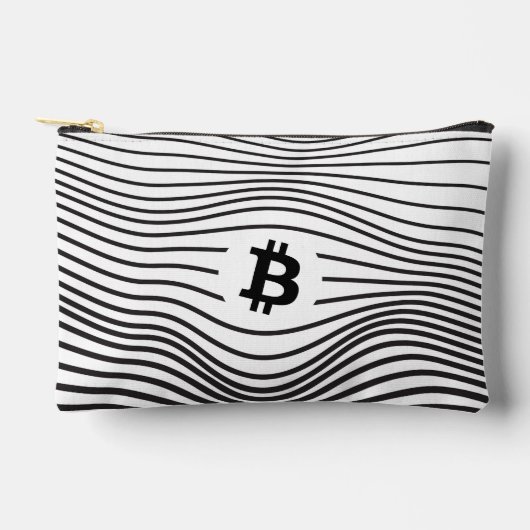 Bitcoin Force (Weiß) Zubehörtasche (Vorderseite)