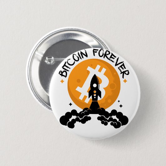 Bitcoin Forever Button (Vorne & Hinten)