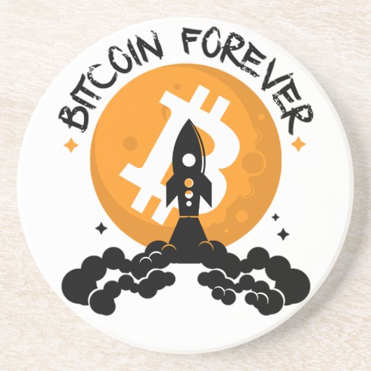 Bitcoin Forever Getränkeuntersetzer (Vorne)