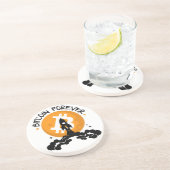 Bitcoin Forever Getränkeuntersetzer (Seite)