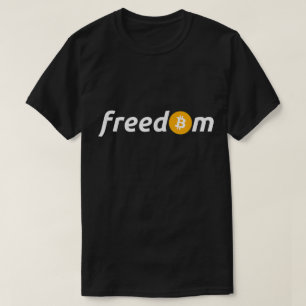 Bitcoin Freiheit Crypto Investor Minimalistisches T-Shirt