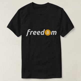Bitcoin Freiheit Crypto Investor Minimalistisches  T-Shirt