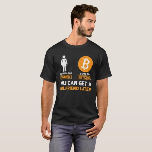 Bitcoin Funny BTC Krypto Sarcastic Trading T-Shirt (Vorne ganz)