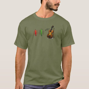 Bitcoin-Geigen-Markt-Kerzenhalter-Krypto-T-Shirt T-Shirt