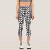 Bitcoin-gekränkte Black Coin-Logo-Capri-Leggings Capri Leggings (Vorderseite)