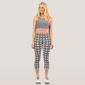 Bitcoin-gekränkte Black Coin-Logo-Capri-Leggings Capri Leggings (Vorderseite)