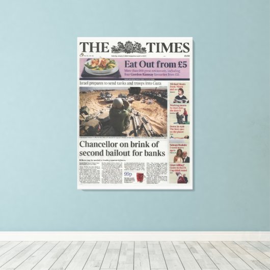 Bitcoin Genesis Block 2009 - Erste Nachricht auf C Leinwanddruck (Insitu (Holzboden))