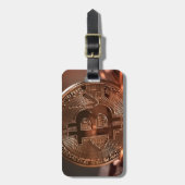 Bitcoin Gepäckanhänger (Vorderseite vertikal)