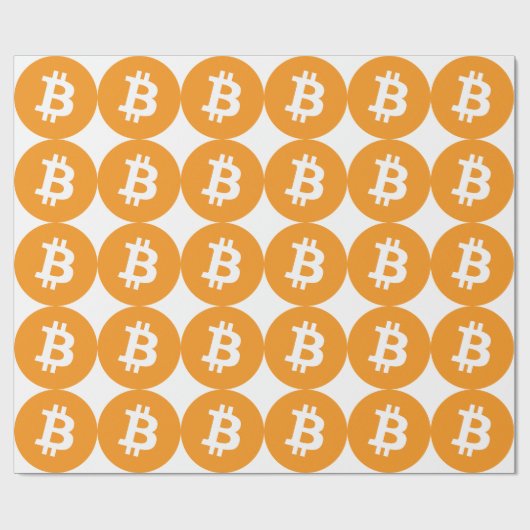 Bitcoin Geschenkpapier (Flach)