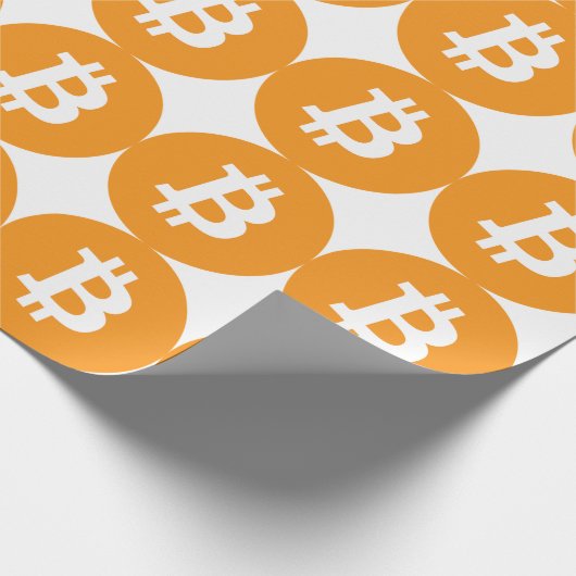 Bitcoin Geschenkpapier (Ecke)