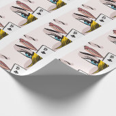 Bitcoin Girl Geschenkpapier (Ecke)