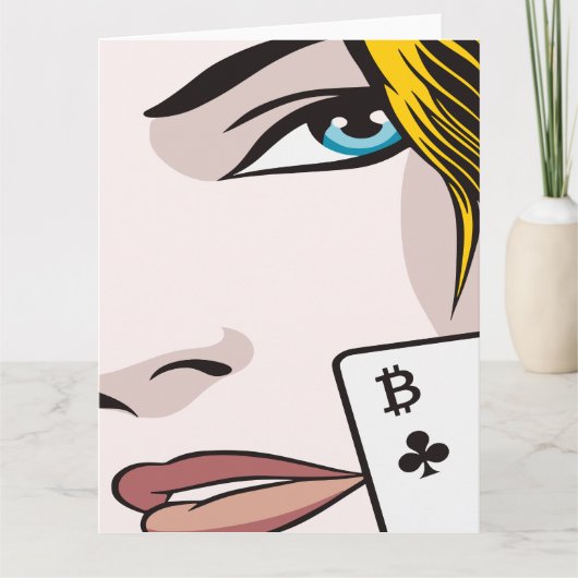 Bitcoin Girl Karte (Vorderseite)