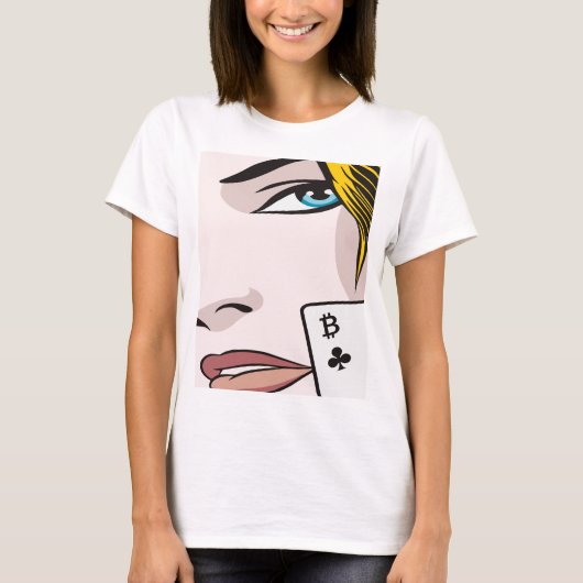 Bitcoin Girl T-Shirt (Vorderseite)