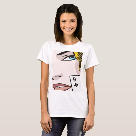 Bitcoin Girl T-Shirt (Vorne ganz)