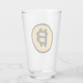 Bitcoin Glas (Rückseite)