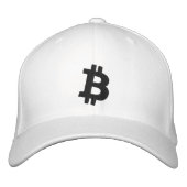 Bitcoin glaubt, bestickte baseballkappe (Vorderseite)