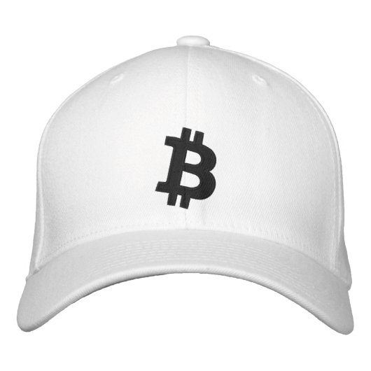 Bitcoin glaubt, bestickte baseballkappe (Vorderseite)