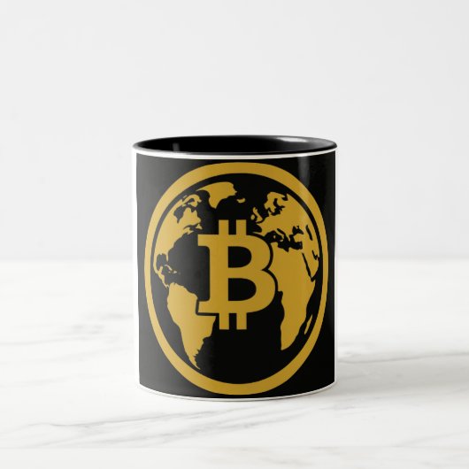 Bitcoin global asset mug zweifarbige tasse (Mittel)