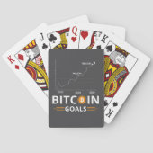 Bitcoin Goals Chart Cryptocurrency Growth Spielkarten (Rückseite)