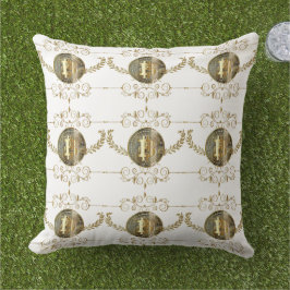 Bitcoin Gold Coin Digital Money Weiß Kissen