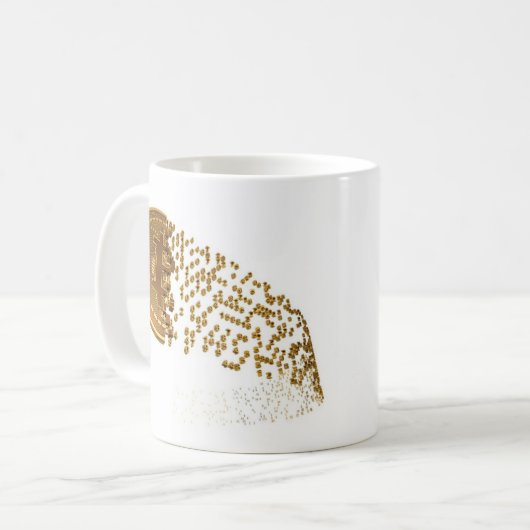 Bitcoin Gold Design Tasse (BTC) (Vorderseite Links)