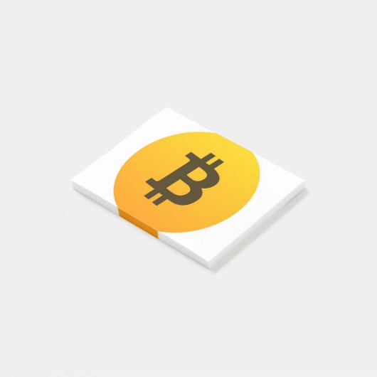 Bitcoin Goldgrube Post-it Klebezettel (angewinkelt)