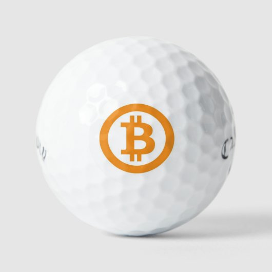 Bitcoin Golf Balls - Callaway supersoft Golfball (Vorderseite)
