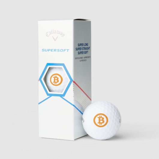 Bitcoin Golf Balls - Callaway supersoft Golfball (Verpackung)