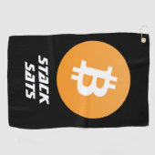 Bitcoin Golf Towel Golfhandtuch (Horizontal)