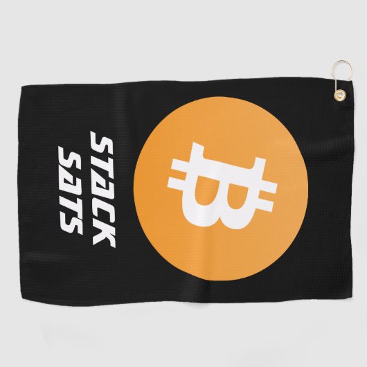 Bitcoin Golf Towel Golfhandtuch (Horizontal)