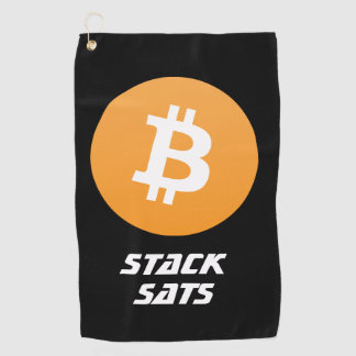 Bitcoin Golf Towel Golfhandtuch