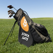Bitcoin Golf Towel Golfhandtuch (Gras)