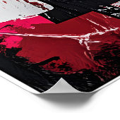 Bitcoin Graffiti Art Collection mit fett Farben Poster (Ecke)